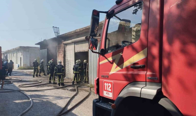 Tüp deposunda çıkan yangın paniğe neden oldu