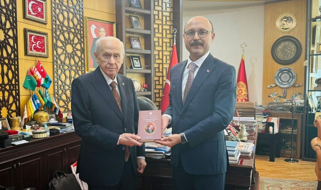 Türk Eğitim-Sen Genel Başkanı Geylan'dan, MHP Genel Başkanı Bahçeli'ye ziyaret