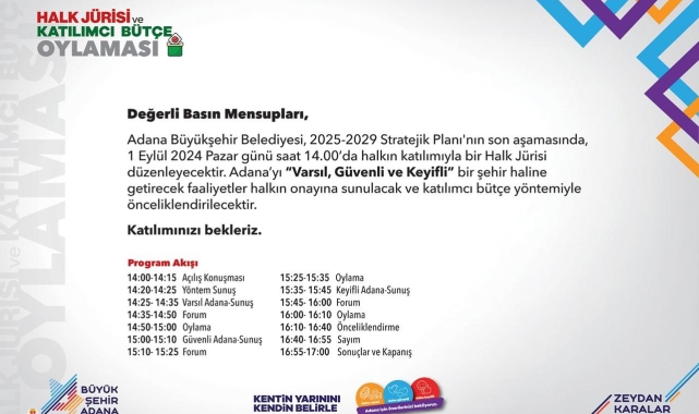Türkiye'nin ilk halk jürisi Adana'da toplanıyor