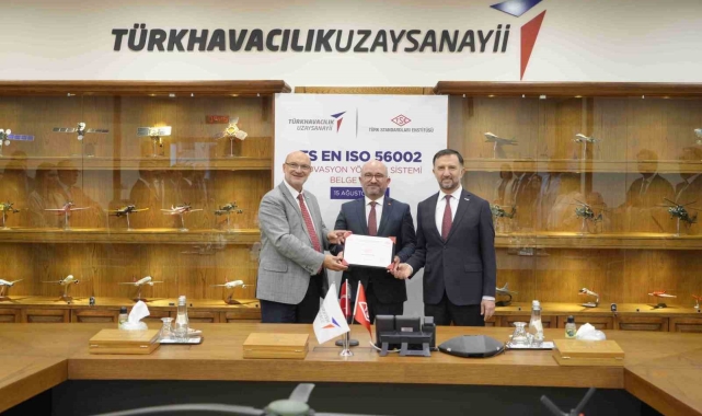 TUSAŞ, havacılık ve uzay sanayii sektöründe TSE İnovasyon Yönetim Sistemi belgesi alan ilk milli kuruluş oldu