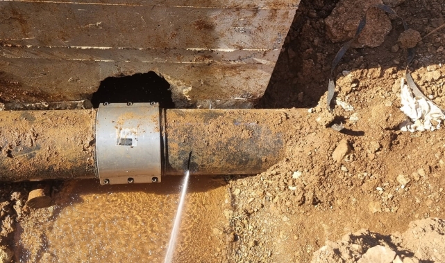 Tut ilçe içme suyu hattına saldırı