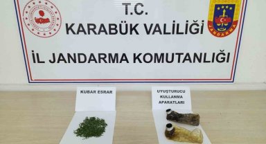 Üzerinde esrarla yakalandı