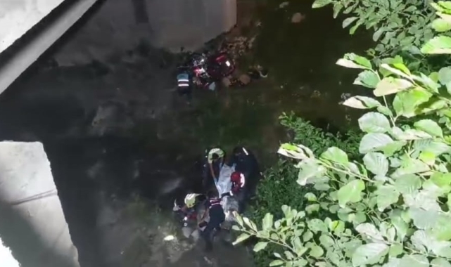 Uzungöl'de Suudi turist motosiklet ile dereye uçtu: 1 ölü