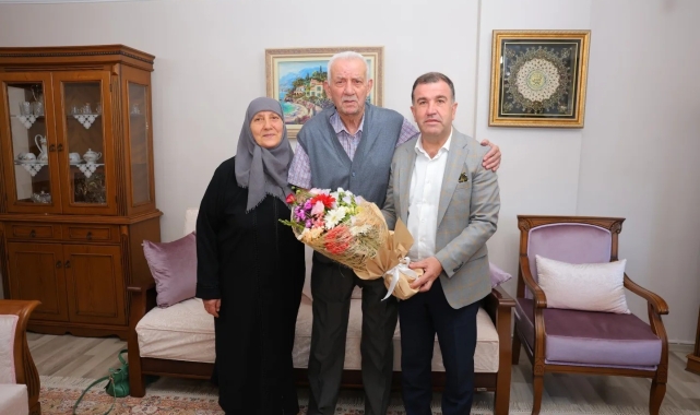 Vali Eldivan'dan Kıbrıs gazisi Hikmet Çelebi'ye ziyaret