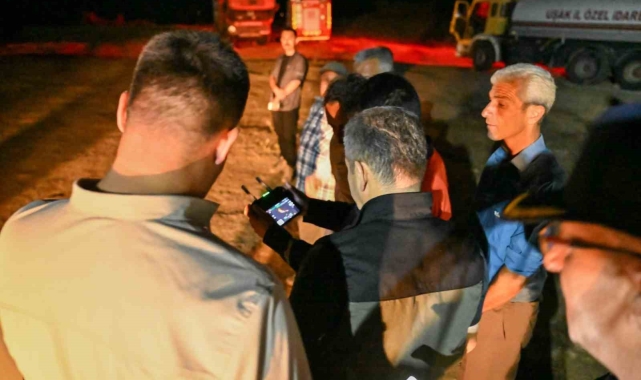 Vali Ergün yangın bölgesinde incelemelerde bulundu