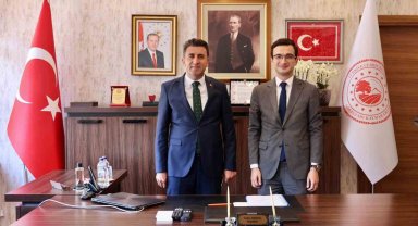 Vali Şefik Aygöl, Gölpazarı Kaymakamı Tahir Ardal ile bir araya geldi