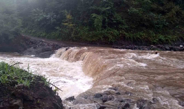 Yağışlar heyelana neden oldu
