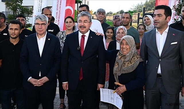 YAPIMI TAMAMLANAN 90 KONUT DEPREMZEDELERE TESLİM EDİLDİ!
