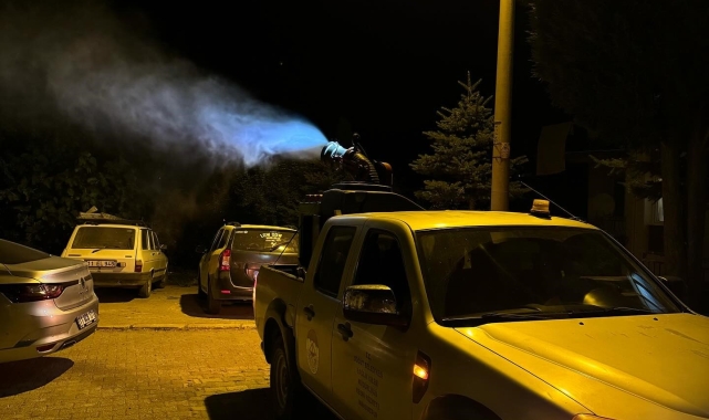 Yaz aylarında artan sivrisineklere karşı ilaçlama çalışmaları