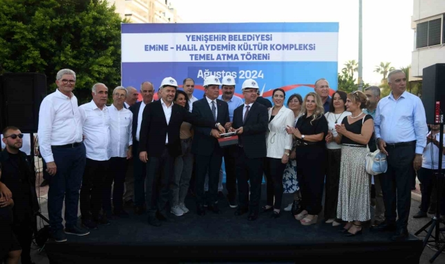 Yenişehir'de kütüphane ve taziyeevinden oluşan kompleksin temeli atıldı