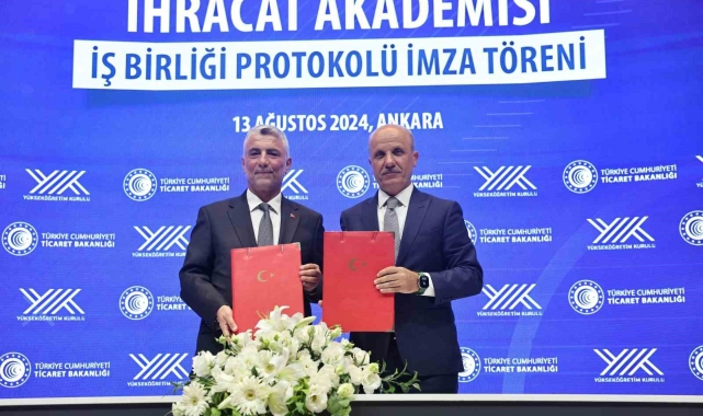 YÖK ve Ticaret Bakanlığı arasında İhracat Akademisi İşbirliği Protokolü imzalandı
