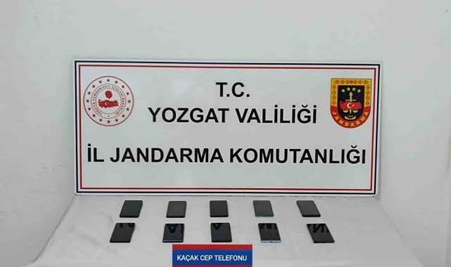 Yozgat'ta 300 bin lira değerinde kaçak cep telefonu ele geçirildi
