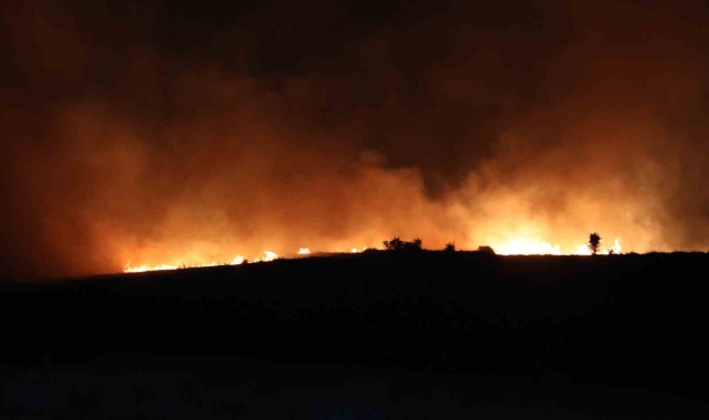 Yozgat'ta çıkan anız yangını söndürüldü