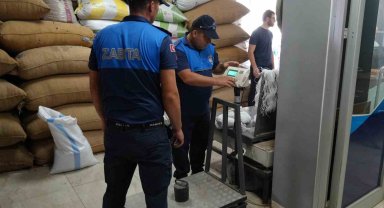 Zabıta fındık alım-satımı yapan işyerlerini denetledi