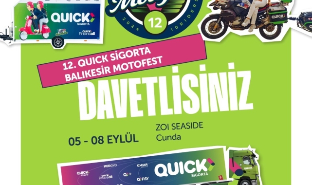 12'nci Uluslararası Quick Sigorta Balıkesir Motosiklet Festivali başlıyor