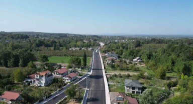 750 metrelik yol 5 bin ton asfaltla yenilendi