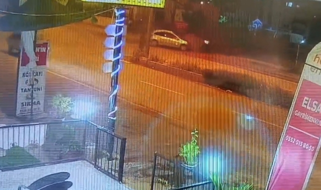 Adana'da uzman çavuşun öldüğü kaza güvenlik kamerasına yansıdı
