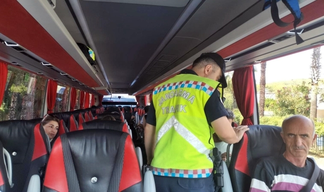 Alanya'da jandarmadan trafik denetimi