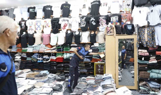 Alanya'da zabıta ve polisten ortak denetim