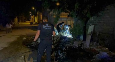 Alkollü şahsın çıkarttığı yangın büyümeden söndürüldü