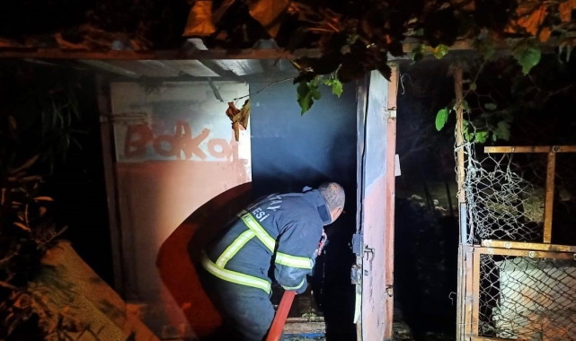 Antakya'da konteyner yangını