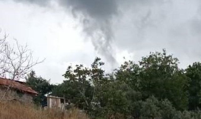 Antalya'da ormanlık alanda oluşan hortum kısa süreli paniğe yol açtı