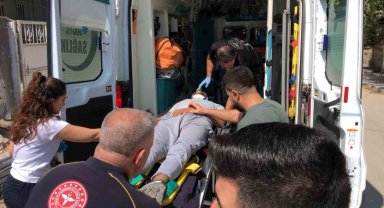 Ayağına inşaat malzemesi düşen işçi yaralandı