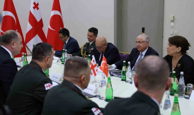 Bakan Güler, Gürcistanlı mevkidaşı ile bir araya geldi
