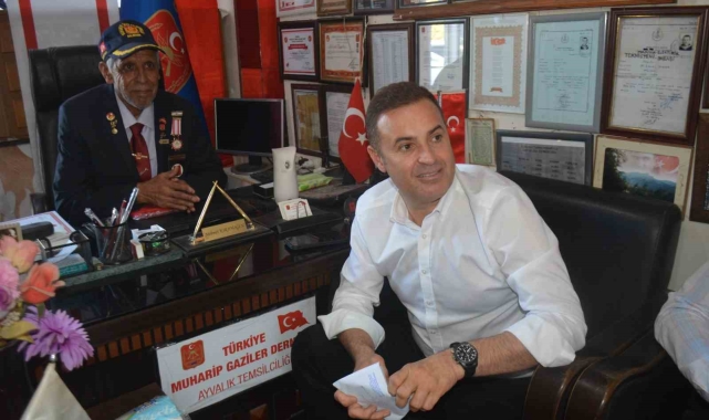 Balıkesir BŞB Başkanı Akın Ayvalıklı gazileri unutmadı