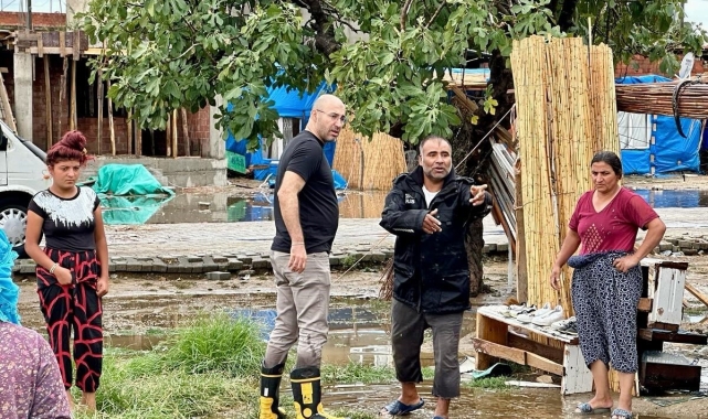 Başkan Zencirci selden etkilenen mahallelerde incelemelerde bulundu
