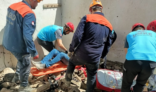 Bayburt AFAD, Erzurum'daki tatbikata katıldı