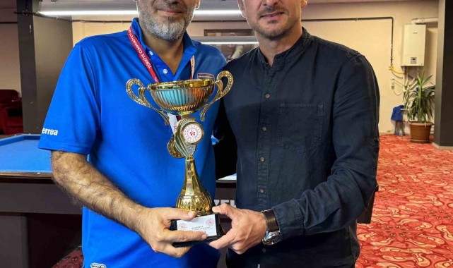 Bilardoda şampiyon Baha Alptekin oldu