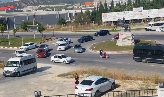 Bilecik 1. OSB Kavşağı'nda trafik karmaşası
