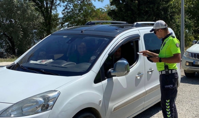 Bilecik'te 53 araç sürücüsüne 144 bin 402 TL trafik idari para cezası
