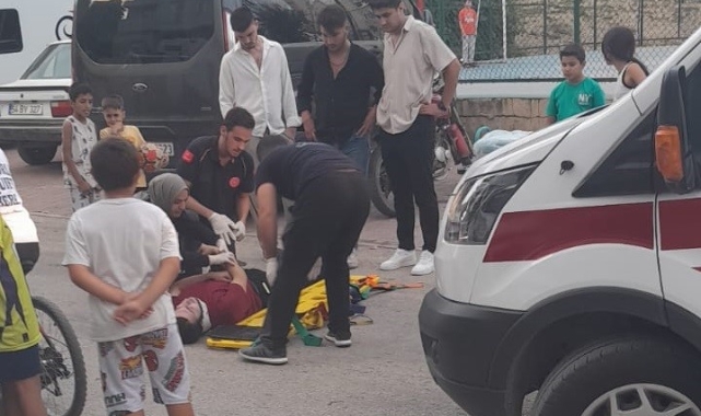 Bilecik'te seyir halinde devrilen motosiklet sürücüsü yaralandı