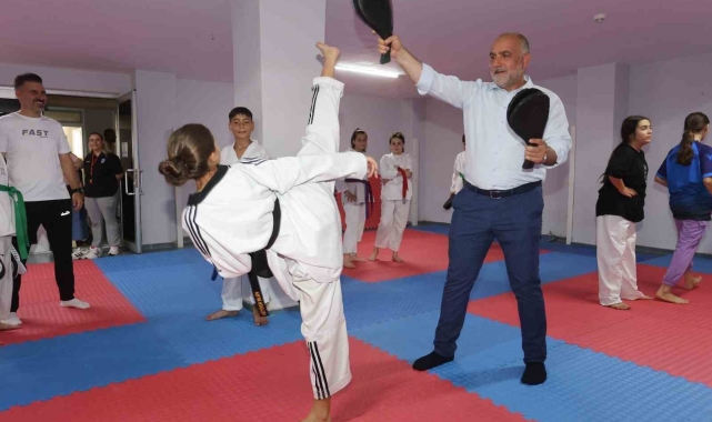 Canik'te çocuklara ücretsiz spor imkanı