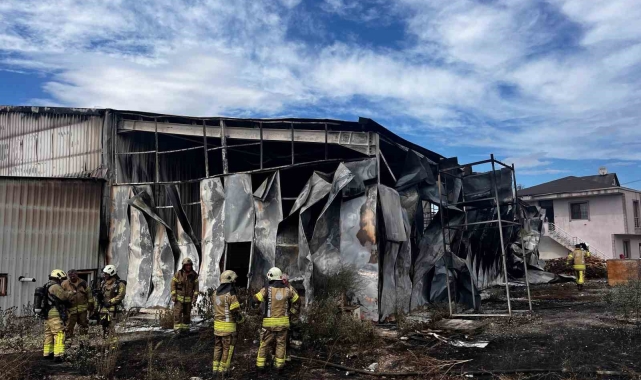 Çatalca'da fabrika yangın paniği