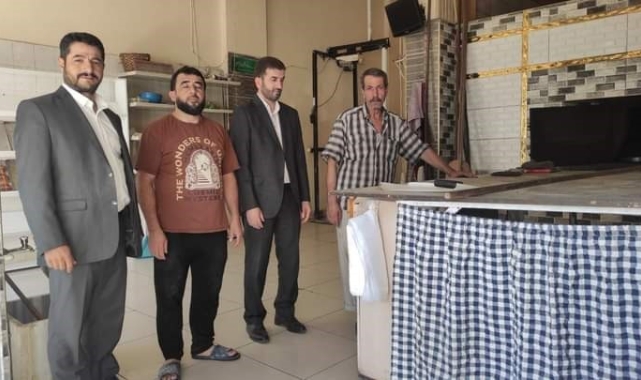 Çermik'te Ahilik Haftası kapsamında esnaf ziyareti yapıldı