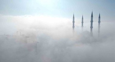 Çorum'da sis manzaraları