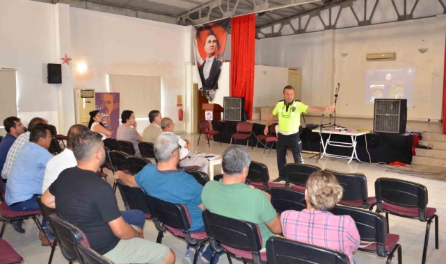 Dalaman'da okul servis şoförlerine güvenlik eğitimi