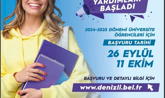 Denizli Büyükşehirden üniversitelilere öğrenim yardımı