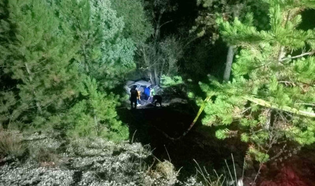 Denizli'ye gelen otomobil şarampole düştü: 1 ölü, 3 yaralı