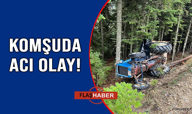 DEVRİLEN TRAKTÖRÜN ALTINDA CAN VERDİ!