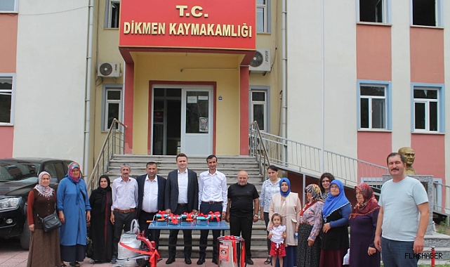 DİKMEN'DE ÜRETİM YAPAN 7 KADINA MAKİNE DESTEĞİ!