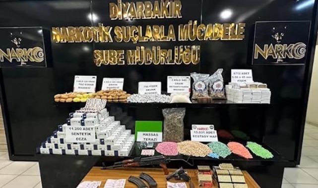 Diyarbakır'da narkotik operasyonları: 41 şüpheli tutuklandı