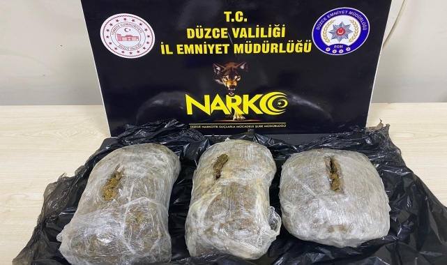 Düzce'de peynir bidonuna gizlenmiş sentetik uyuşturucu ele geçirildi