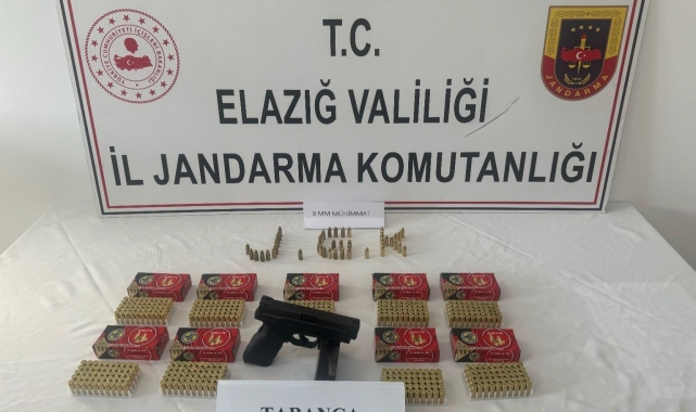 Elazığ'da ruhsatsız tabanca ele geçirildi