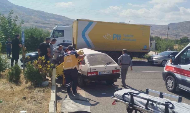 Elazığ'da trafik kazası: 1 yaralı