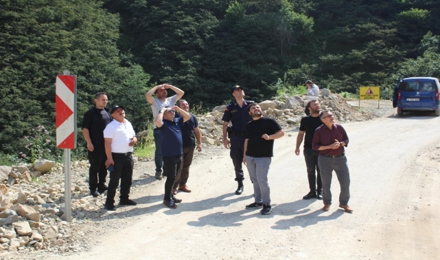 Espiye Kaymakamı Kavanoz, grup yolunda incelemelerde bulundu