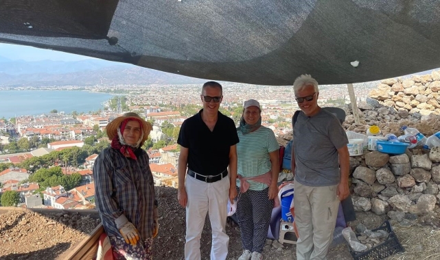 Fethiye Kalesi'nde kurtarma kazı çalışmaları devam ediyor